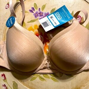 🌺Vanity Fair 75339 Illumination Front Close Bra Size 36B Rose Beige MSRP $40.